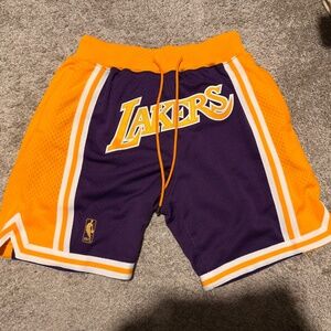 Just Don x Mitchell & Ness Lakers Shorts - M